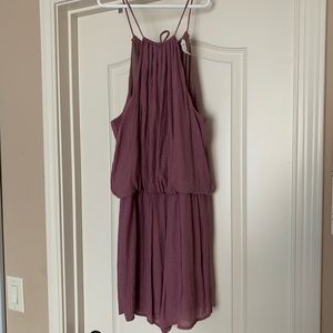 purple high neck romper